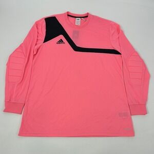 Adidas Bilvo 13 Soccer Goalie Jersey Adult XL Pink Long Sleeve Performance NEW